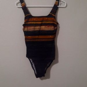 Gold Swimsuit One Peice